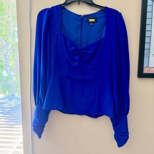 Alexia Admor Elegant Blue Women's Top